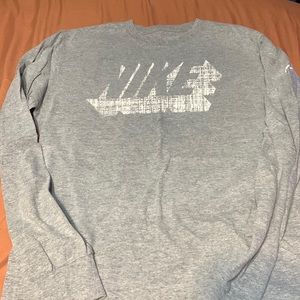 Grey Nike Long Sleeve T Shirt